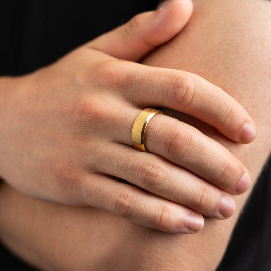 Пръстен от неръждаема стомана "Gold Ring"